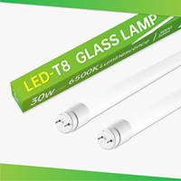 Tubo LED de Vidrio T8 de 100LM/W, 0.6M 1.2M 9W 15W 30W 48W 58W, con Controlador IC, Ahorro de Energía, para Proyectos