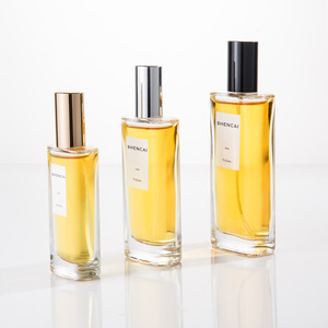 Shencai 2026Luxurious30ml35ml50ml Empty Cylinder Glass Screen Printed Custom Color Carved Crimp Label <strong>Window</strong> Transparent <strong>Spray</strong> - Product Image 2