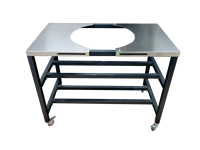 AUPLEX XXL Kamado SS Station de stockage extérieure intégrée moderne 21-27 \ "Fumée BBQ Grill Table Asador De Carbon Parrilla BBQ Grill