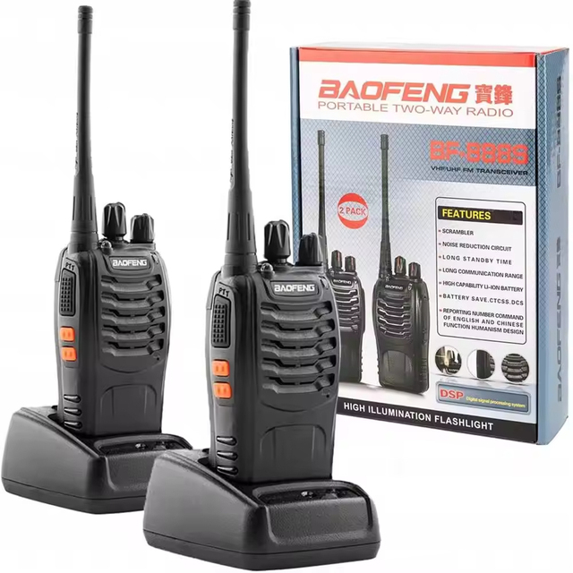 Wholesale Walkie-talkie Long Rang BF-888S BaoFeng Original Waterproof Cheap VHF_UHF Walkie Talkie