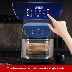 مقلاة هوائية حديثة مربعة بسعة كبيرة 12 لتر من الفولاذ المقاوم للصدأ ، مقلاة هوائية بصرية متعددة الوظائف ، فرن ، أجهزة مطبخ صغيرة - Product Image 2