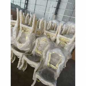 Italian Style Golden Color Resin <b>Plastic</b> Restaurant <b>Chair</b> Stacking Luxury Louis <b>Chair</b> for Hotel Use <b>Plastic</b> Electroplated <b>Chair</b> - Product Image 3