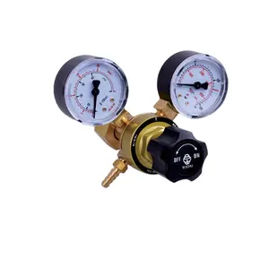 Mini regulador de pressão para gás co2 argon, regulador de pressão para soldador mig/tig