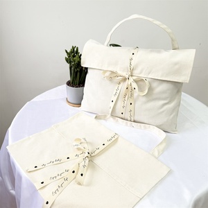 BSCI Custom Logo Natural Storage Cotton Canvas Drawstring Bag <b>Gift</b> Cloth Dust Cotton Canvas <b>Envelope</b> Pouch for Handbag - Product Image 2