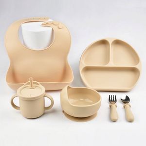 Babero de silicona de grado alimenticio suave sin BPA, modelo nuevo 2026, para bebé, con tazón a juego de caracol, venta al por mayor - Product Image 5