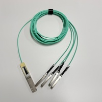 Câble AOC QSFP28 vers 4x25G SFP28 MPO 100G compatible générique, 5G PoE, haute densité, pour interconnexion de rack, réseau d'entreprise