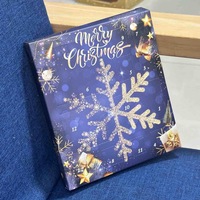 Calendrier de l'Avent de Noël personnalisé haut de gamme en carton rigide écologique avec finition mate et éponge – Vente en gros