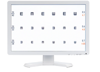 Meilleure qualité et prix d'usine Tableau de test d'écran de 19 pouces Tableau de vision LCD VC-3 optique Tableau de vision LED ophtalmique