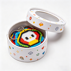 Boîte d'emballage personnalisée en carton pour porte-clés, idéale pour les porte-clés Perler Bead d'Halloween - Product Image 5