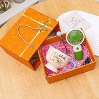 Coffret Cadeau Personnalisé avec Logo pour la Fête des Mères, Mariage, Nouvel An – Ensemble de Tasses en Papier avec Impression Sérigraphique – Souvenir Promotionnel de Bureau – Tasses à Thé et à Café