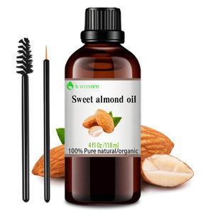 Huile de base d'amande douce biologique liquide pour soins de la peau et massage, matière première issue de graines, huile de base en vrac - Product Image 2