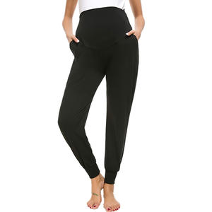 Taille haute ventre maternité <span class=keywords><strong>pantalon</strong></span> printemps automne femmes enceintes vêtements tricotés grossesse survêtement <span class=keywords><strong>pantalon</strong></span> - Product Image 4