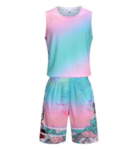 Pantalones Cortos de Baloncesto de Verano, Transpirables, de Secado Rápido, Tallas Grandes, Poliéster, Sublimación, Impresión por Transferencia de Calor, BSCI - Product Image 1