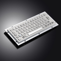 Clavier industriel DAVO LIN robuste, étanche IP65, anti-vandalisme, pour machine CNC, en acier inoxydable, interface USB/PS2, avec certification CE