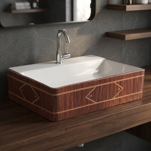 Lavabo rectangulaire à poser sur plan de travail, lavabo ovale à poser sur plan de travail, évier de salle de bain, lavabo sous plan de travail, articles sanitaires - Product Image 1