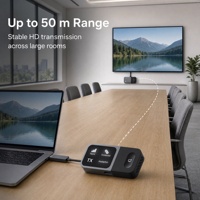 Dongle de mise en miroir d'écran sans fil USB-C vers émetteur-récepteur 1080P 60Hz pour téléphone, ordinateur portable vers TV, projecteur, écran