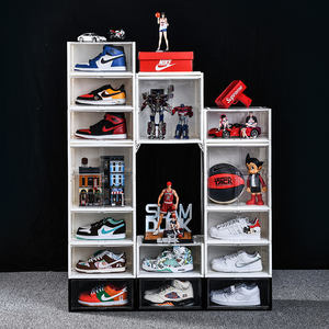 Boîte de rangement pour chaussures, porte extérieure imprimée, personnalisés, à empiler avec Logo, delux <span class=keywords><strong>jordan</strong></span> - Product Image 4