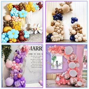 decoración para fiesta de <span class=keywords><strong>cumpleaños</strong></span>, conjunto de guirnalda de globos, azul, verde, blanco y gris, Kit de arco de globos - Product Image 4