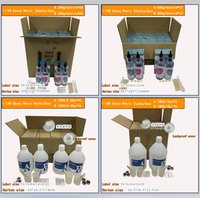 Résine époxy et durcisseur pour les débutants en artisanat, kit d'accessoires, résine transparente comme du cristal, moulage, revêtement, fabrication de bijoux