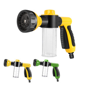 Pistola de agua multifuncional de espuma de 1 litro con cabezal de pulverización de 8 modos para lavado de autos y herramienta de limpieza del hogar - Product Image 1