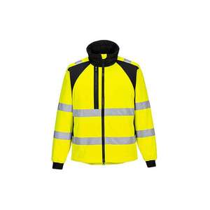PORTWEST - CD875YBRM WX2 Eco <b>hi</b>-<b>vis</b> softshell (2L) yellow/<b>black</b> - EAN 5036108408399 <b>HI</b>-<b>VIS</b> WORKWEAR - Product Image 1