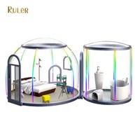 Tente intelligente en Polycarbonate transparente, pièces intelligentes, hôtel de loisirs, maison prédécoupée populaire,