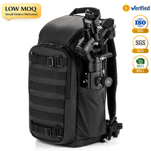 Multi-functional Durable Nylon DSLR Camera Backpack Extendable Capacity Lightweight Portable Folding Design for Outdoor Travel