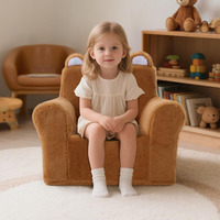 Tendre Ludique OEM Chaise carrée personnalisée pour tout-petits Fauteuil confortable en mousse pour enfants avec motif d'ours de dessin animé