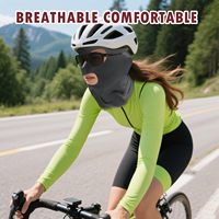 Балаклава JX Cycling с полной защитой лица, с возможностью нанесения логотипа, 2 или 3 отверстия, для мужчин, спортивная, из гипертеплой ткани спандекс, с принтом