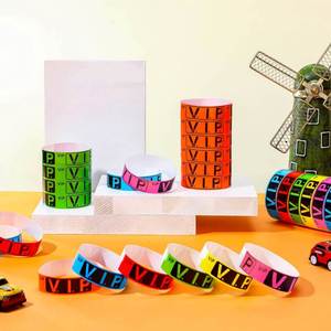 Bracelets promotionnels personnalisés avec logo d'usine, fermoirs holographiques pour festivals, bracelets colorés à boucle - Product Image 4