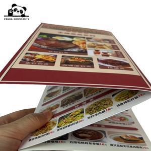 Páginas Insertables, Papel Grueso Plegado Personalizado A4, Folleto Elegante, Tarjetas de Menú Trípticas para Restaurante, Impresión de Menús para Llevar - Product Image 2
