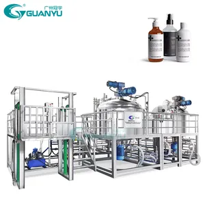 Chemical industrial reactor vessel stainless steel vacuum homogenizer mixer tank Hair Oxidant dye glue mixing blender price