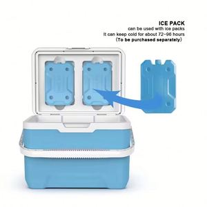 6L/13L/22L Multiple Capacity Options Insulated Cooler Box Portable Picnic Ice Box Cooler <b>Set</b> for Camping & Beach Day - Product Image 4