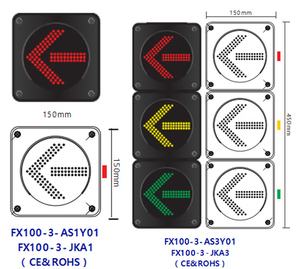 Alto brillo rojo amarillo verde Led dos flechas <span class=keywords><strong>señal</strong></span> <span class=keywords><strong>direccional</strong></span> semáforo señales multicolores - Product Image 5