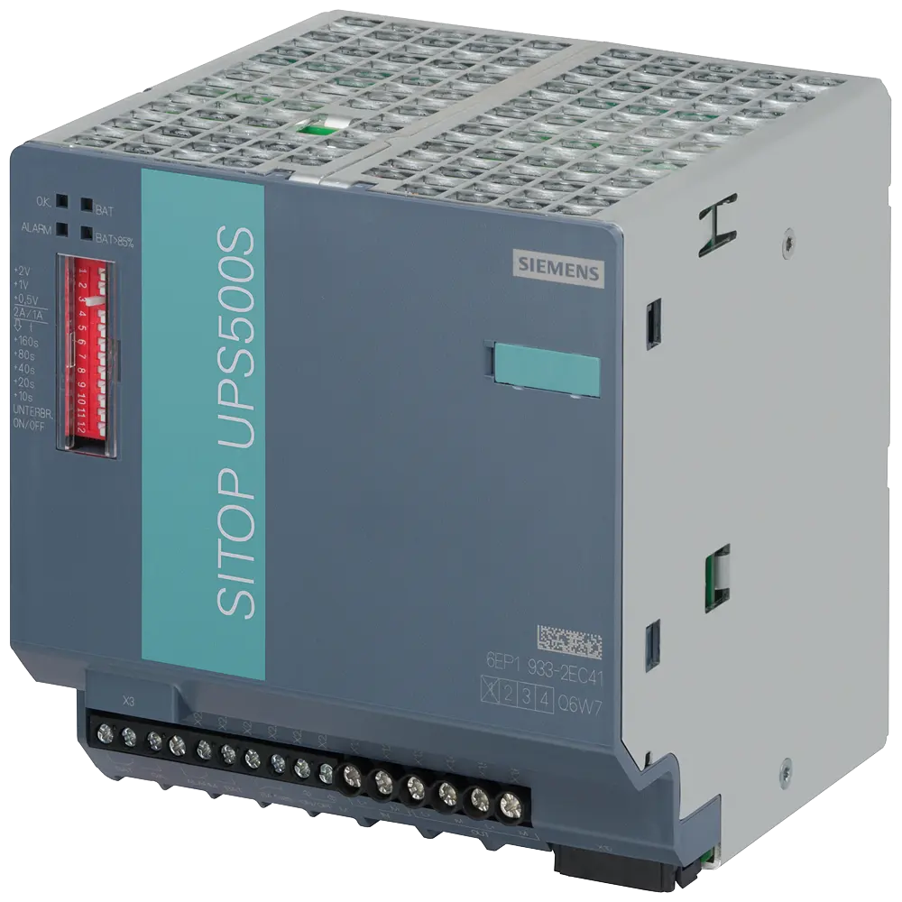 Источник бесперебойного питания SITOP UPS500S 2,5 kWs, DC 24 V/15 A, с USB 6EP1933-2EC41