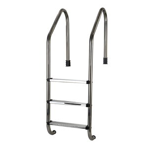Échelle de <span class=keywords><strong>piscine</strong></span> en acier inoxydable 304 creusée et hors sol avec main courante antidérapante et installation facile au bricolage - Product Image 4