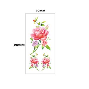 <span class=keywords><strong>Tatuaje</strong></span> Temporal Impermeable <span class=keywords><strong>para</strong></span> <span class=keywords><strong>Mujer</strong></span>, Diseño <span class=keywords><strong>de</strong></span> Flor Roja Sexy <span class=keywords><strong>para</strong></span> Clavícula y <span class=keywords><strong>Pecho</strong></span> - Product Image 3