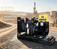 Générateur diesel à châssis ouvert de 100 kW, pour charges lourdes, construction, sortie de puissance continue
