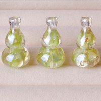 Nouvelles perles de gourde en résine transparente 16*28mm avec trou traversant, accessoires DIY pour porte-clés, chaînes de téléphone, décorations de voiture et fabrication de bijoux