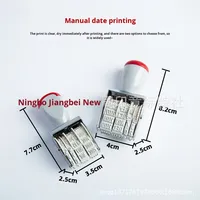 300 400 Anglais Date Bureau Planificateur Timbre Plastique Manuel Date Timbre