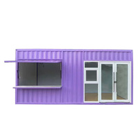 Quiosco de Lujo Moderno Plegable con Estructura de Acero Ligero, Contenedor Comercial Móvil para Escuelas, Hoteles, Mercados, Áreas Turísticas y Tiendas Móviles