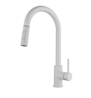304 robinet de cuisine en acier inoxydable lavabo évier robinet télescopique chaud et froid