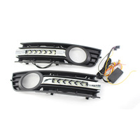 Nouvelle calandre de phare antibrouillard en ABS noir laqué, design sport PNB, pour Audi B6 A4 non-S-Line 2001-2004, LED, haute qualité, installation facile