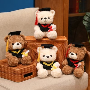 Oso de Peluche al por Mayor con Gorro de <span class=keywords><strong>Doctor</strong></span>, Juguete de Peluche para Aliviar el Estrés, Calmante, de Tela Súper Suave, Juguetes de Escritorio - Product Image 2