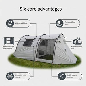 10,000 Personas Han <span class=keywords><strong>Elegido</strong></span> Esta Tienda de Campaña para Exteriores de Cuatro Estaciones con Revestimiento Grueso, Dos Dormitorios, Sala de Estar, Impermeable 2000-3000mm - Product Image 5
