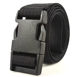 sp-761 Spot men outdoor student training canvas training belt plastic buckle imitation nylon belt