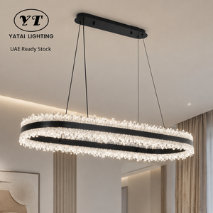 Lámpara colgante LED moderna de metal, regulable a distancia, tricolor, para comedor, sala de estar, interior comercial - Product Image 1