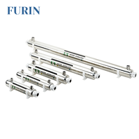 Purificateur d'eau UV Furin SSE-006 0.5GPM 6W avec lampe UV 6W, construction en acier inoxydable, certifié CE