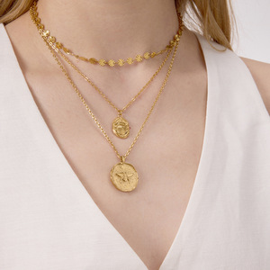 Conjunto de pendientes y collar de mariquita de acero inoxidable para mujer, regalo, joyería de moda - Product Image 3