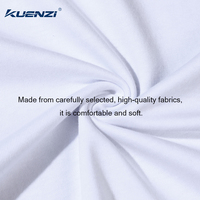 T-shirts pour hommes Kuenzi, coupe classique, 100% coton, 190 GSM, respirants, doux, en gros, tailles grandes 5X, col rond
